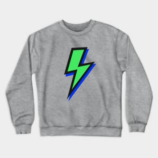 Lightning Green and Blue Crewneck Sweatshirt